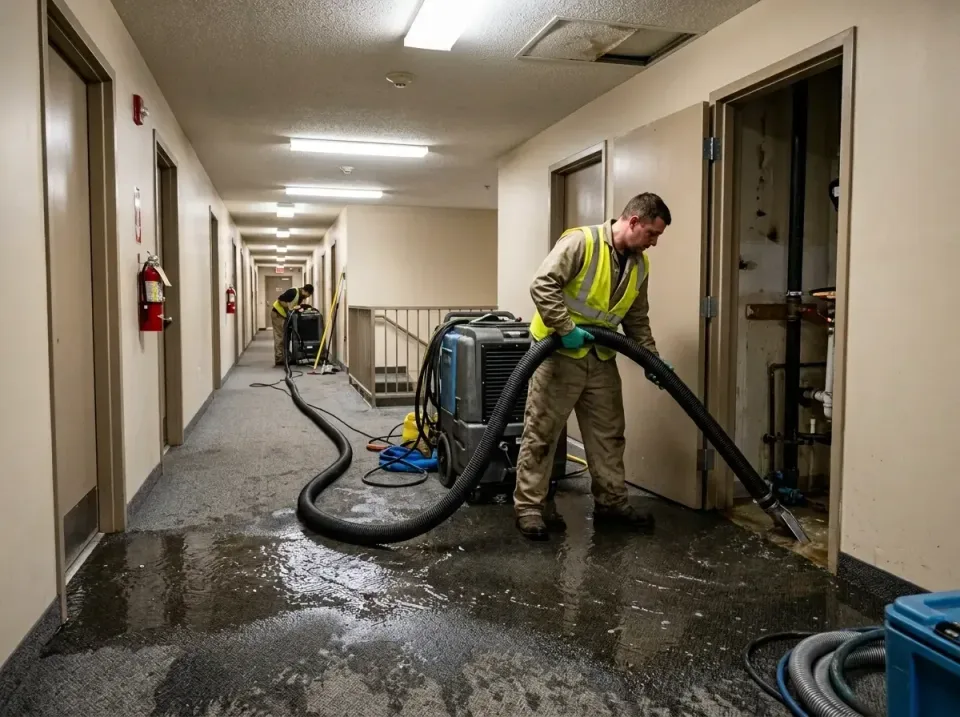 multi-unit-apartment-hallway-f-005 — frequently asked questions, Emergency Burst Pipe Water Extraction & Removal in East Isl…